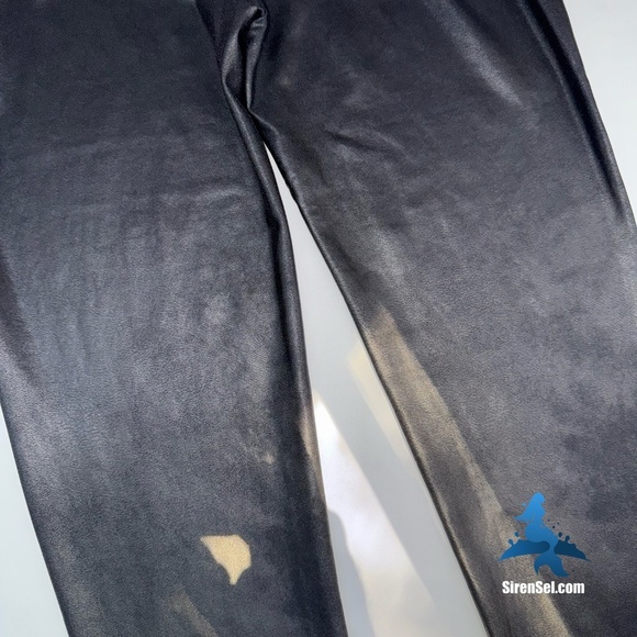 1089 NWT SPANX Faux Leather Leggings - Size 2X - Black - Picture 4 of 15